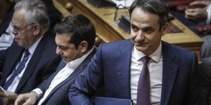 Ο Κυριάκος Μητσοτάκης και ο Αλέξης Τσίπρας