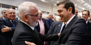 Ο Αλέξης Τσίπρας και ο Ιβάν Σαββίδης