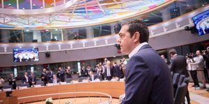Ο Αλέξης Τσίπρας στη Σύνοδο Κορυφής/Φωτό Eurokinissi