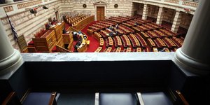 Η αίθουσα της Ολομέλειας της Βουλής