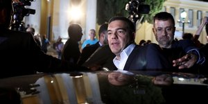 O απερχόμενος πρωθυπουργός Αλέξης Τσίπρας