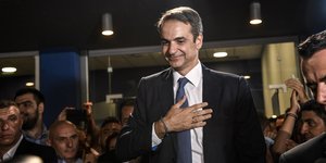 Ο πρόεδρος της ΝΔ, Κυριάκος Μητσοτάκης