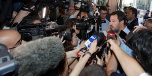 O αρχηγός της ακροδεξιάς Λέγκα, Ματέο Σαλβίνι