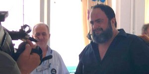 Ο Μαρινάκης κατά την άσκηση του εκλογικού του δικαιώματος