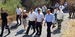 Στην πόλη φάντασμα Βαρώσια, προάστιο της Αμμοχώστου στην Κατεχόμενη Κύπρο αξιωματικοί του Ψευδοκράτους