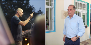 Γιάνης Βαρουφάκης και Κυριάκος Βελόπουλος