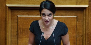 Η υφυπουργός Εργασίας Δόμνα Μιχαηλίδου