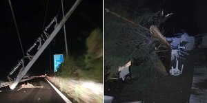 Καταστροφές από την κακοκαιρία στη Χαλκιδική