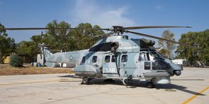 Το ελικόπτερο Super Puma της Πολεμικής Αεροπορίας
