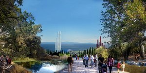 Μακέτα από τη διαμόρφωση του πρώην αεροδρομίου του Ελληνικού μετά την επένδυση