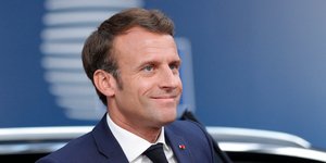 Ο Εμανουέλ Μακρόν στη Σύνοδο Κορυφής της ΕΕ