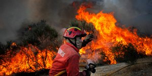 Πυροσβέστης σε πυρκαγιά στην Πορτογαλία