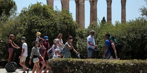 Καύσωνας στο κέντρο της Αθήνας