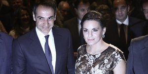 Ο Κυριάκος Μητσοτάκης και η Ολγα Κεφαλογιάννη