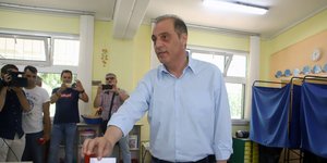 Ο Κυριάκος Βελόπουλος ψηφίζει στην Θεσσαλονίκη