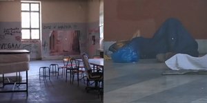 Καταστροφές από αντιεξουσιαστές στο κτίριο Γκίνη