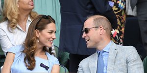 Η Κέιτ Μίντλετον με τον πρίγκιπα Ουίλιαμ στο Γουίμπλεντον