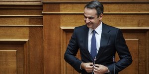 Ο Κυριάκος Μητσοτάκης στις προγραμματικές δηλώσεις