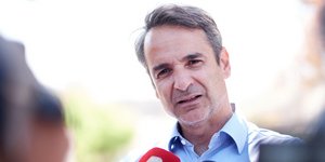 Ο πρωθυπουργός Κυριάκος Μητσοτάκης στο Μάτι