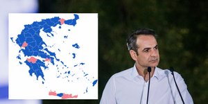 Ο Κυριάκος Μητσοτάκης και ο εκλογικός χάρτης