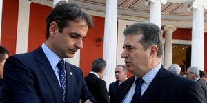 Κυριάκος Μητσοτάκης και Μιχάλης Χρυσοχοΐδης στο Ζάππειο το 2014
