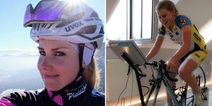 Νάταλι Μπριλ στο ποδήλατό της