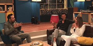 Ο Σάκης Ρουβάς και η Ναταλία Γερμανού στην εκπομπή του Θέμη Γεωργαντά, «After Dark»