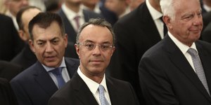 Ο Χρήστος Σταϊκούρας στην ορκωμοσία