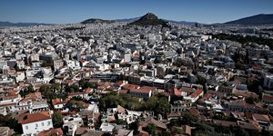 Θέα από την Ακρόπολη προς τον Λυκαβηττό