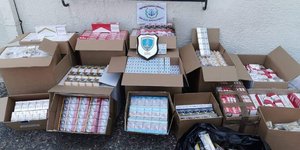 Τα λαθραία καπνικά που εντοπίστηκαν στη Σαλαμίνα