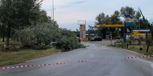 Δρόμος στη Χαλκιδική μετά την κακοκαιρία