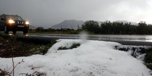 Ζαγορά Πηλίου χαλάζι