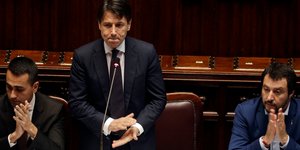 Λουίτζι Ντι Μάιο, Τζουζέπε Κόντε και Ματέο Σαλβίνι
