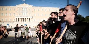 Πορεία διαμαρτυρίας ενάντια στην κατάργηση του Πανεπιστημιακού ασύλου από φοιτητές και συλλογικότητες