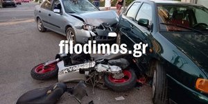 Μηχανή σε τροχαίο