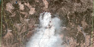 Η αποτύπωση της Εύβοιας από την υπηρεσία Copernicus