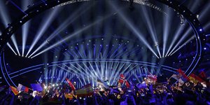 Εικόνα από το εσωτερικό του διαγωνισμού της Eurovision