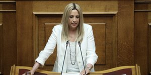 Η Φώφη Γεννηματά στη Βουλή