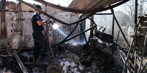 Οι πρώτες εικόνες από τα καμμένα σπίτια της Παιανίας