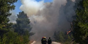 Εικόνα από τη φωτιά στην Εύβοια