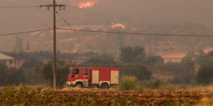 Πυροσβεστικό όχημα σε φωτιά 