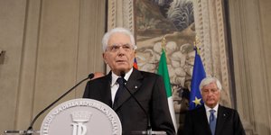Ο πρόεδρος της Ιταλίας, Σέρτζιο Ματαρέλα