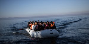 Αφιξη μεταναστών στη Λέσβο
