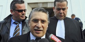 Ο επιχειρηματίας και μεγιστάνας των ΜΜΕ στην Τυνησία, Ναμπίλ Καραουί