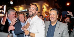 Ο Νεκτάριος Φαρμάκης μετά τη νίκη του στις Περιφερειακές εκλογές