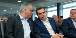 Πάνος Σκουρλέτης και Αλέξης Τσίπρας