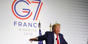 Ο Αμερικανός πρόεδρος, Ντόναλντ Τραμπ στη σύνοδο κορυφής της G7