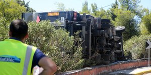 Τροχαίο ατύχημα στην Αθηνών - Λαμίας