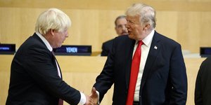 Ο Ντόναλντ Τραμπ και ο Μπόρις Τζόνσον