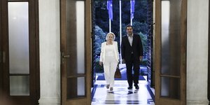 Ο Αλέξης Τσίπρας και η Βασιλική Θάνου